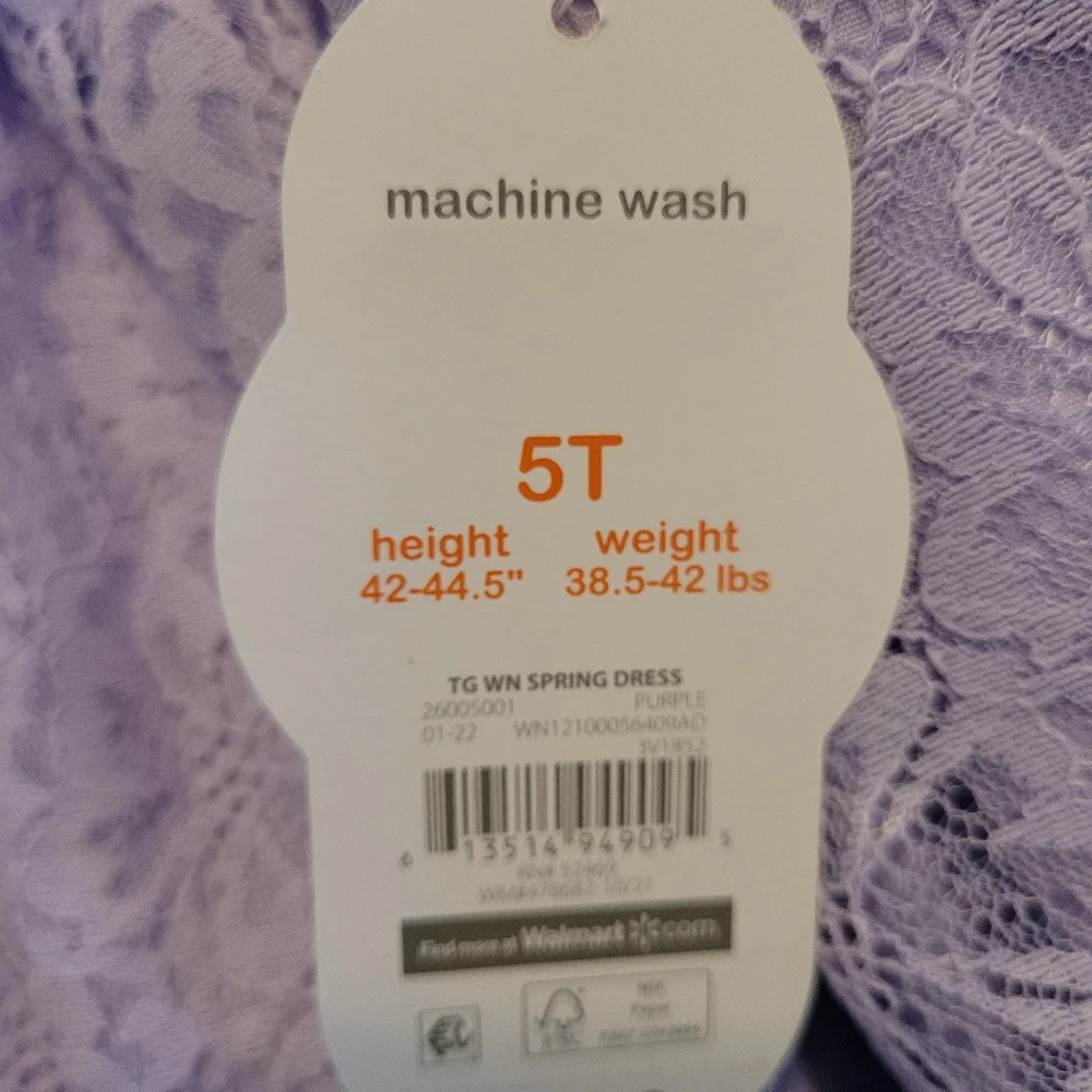 NWT Girls Spring Dress Purple ✨️ - Picture 16 of 16